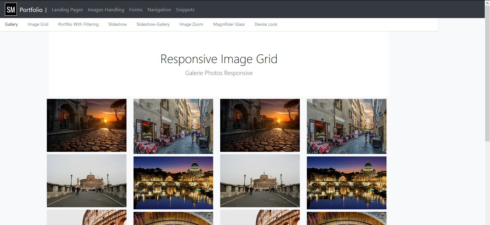 Responsive Image Grid