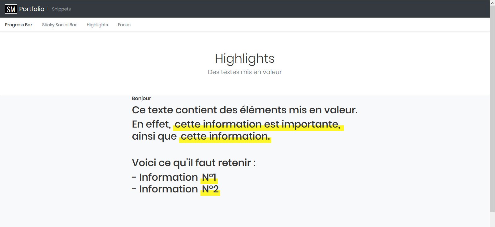 Highlights